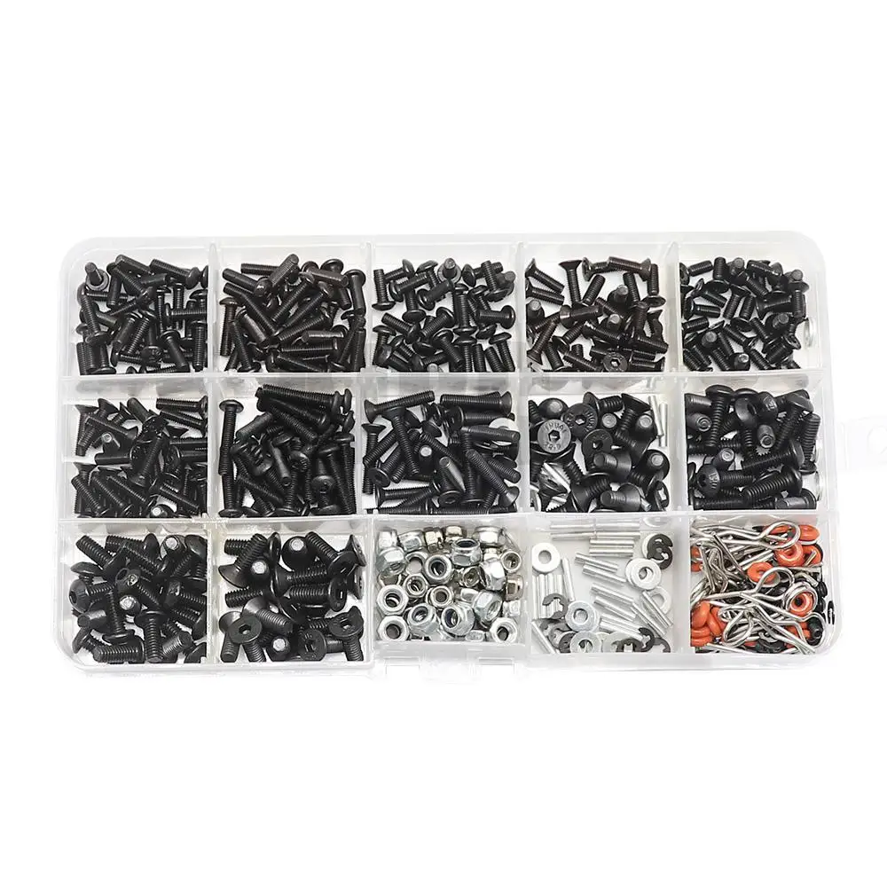 

Screws Box Set For 1/10 Hsp Trax Trx-4 Trx6 Tamiya Cfx Mst Hpi Kyosho D90 Scx10 Axial D110 Yikong Remote Control Rc Car Parts