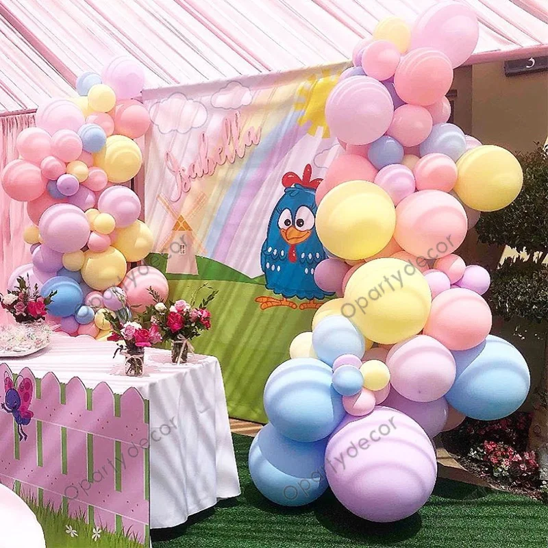 

140 шт. пастельных розовых воздушных шаров, свадебное украшение, украшения для вечеринки в честь Дня Рождения, новогодние круглые гелиевые ша...