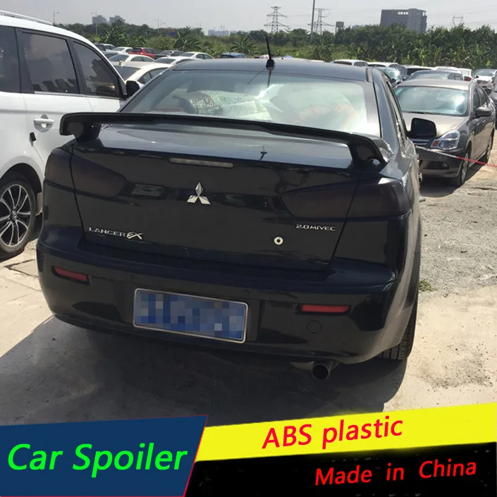 Для Mitsubishi LANCER спойлер 2009 2015 Lancer Спорт Высокое качество ABS Материал заднее крыло