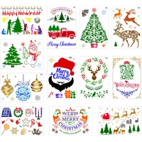 christmas day series painting template diy layering stencils scrapbooking stamp coloring embossing album cake decor reusable