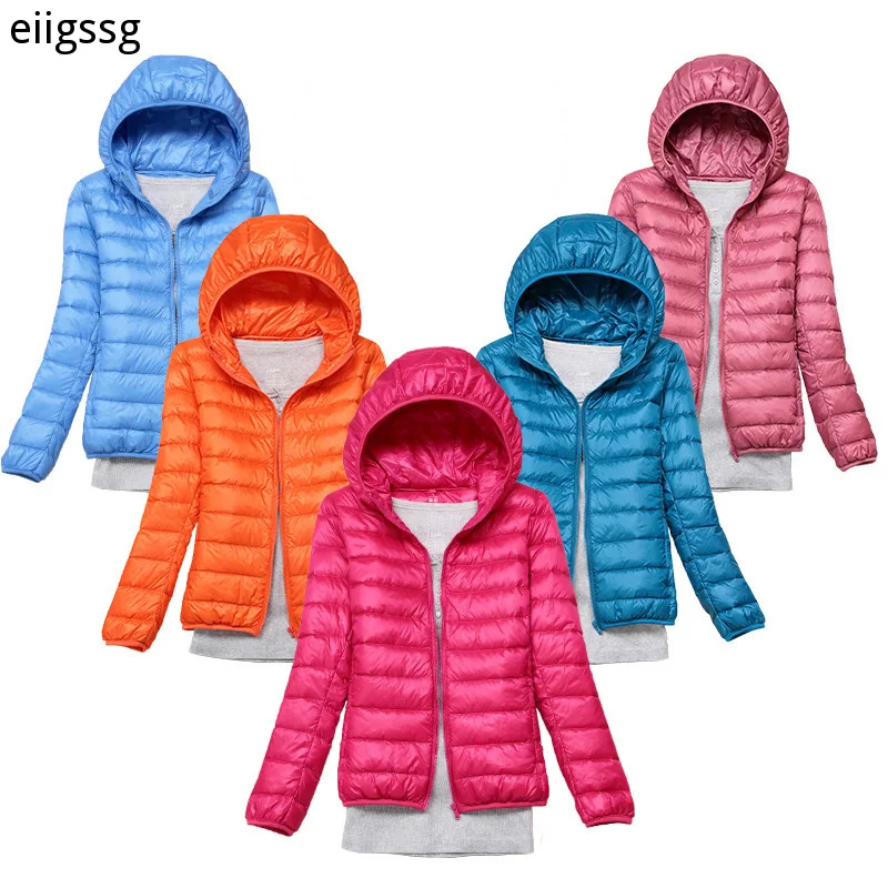 Lightweight Padded Jackets Women's Jackets Spring 2021 Hooded Ultralight Quilted Coat for Warm Winter Down Coats Light puffer