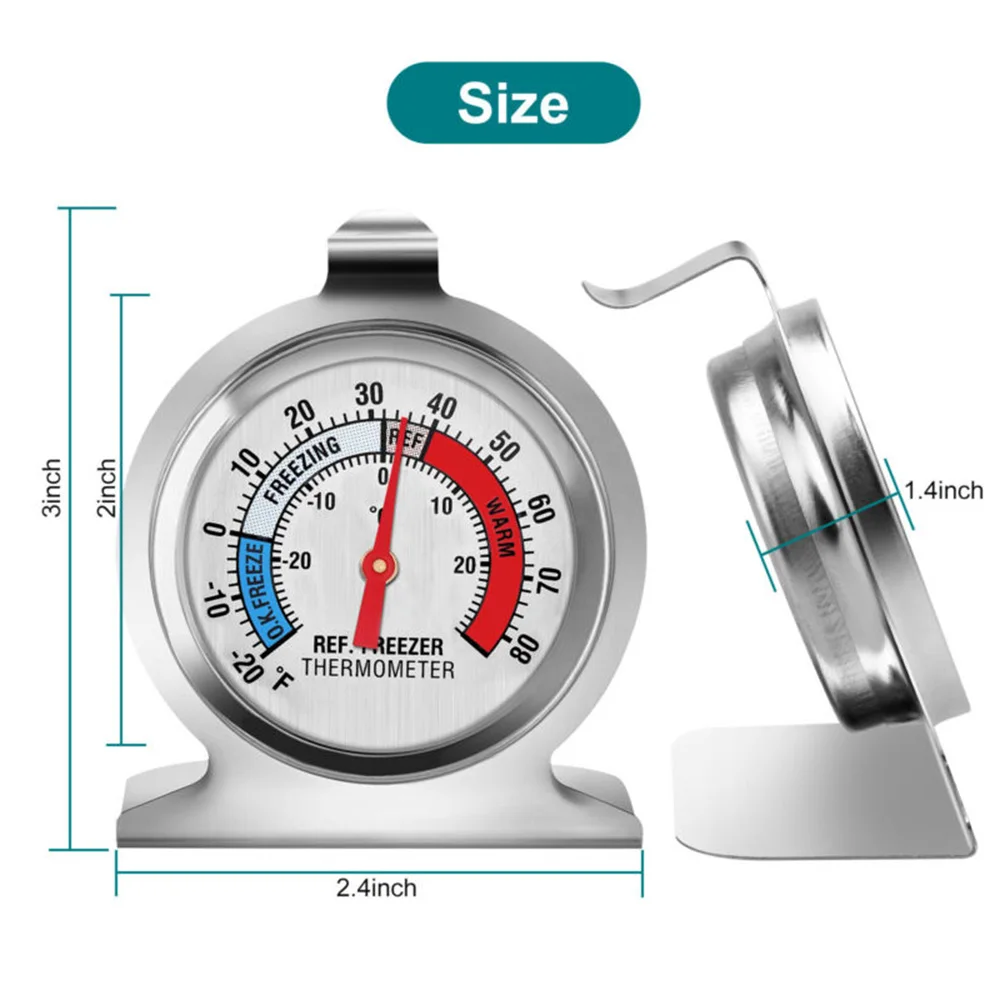 3 термометра из нержавеющей стали металлические Термометры для холодильника