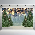 Рождественские фоны для фотосъемки Зимний снег вспышка боке Рождественская елка фон для фотосъемки реквизит для фотосъемки
