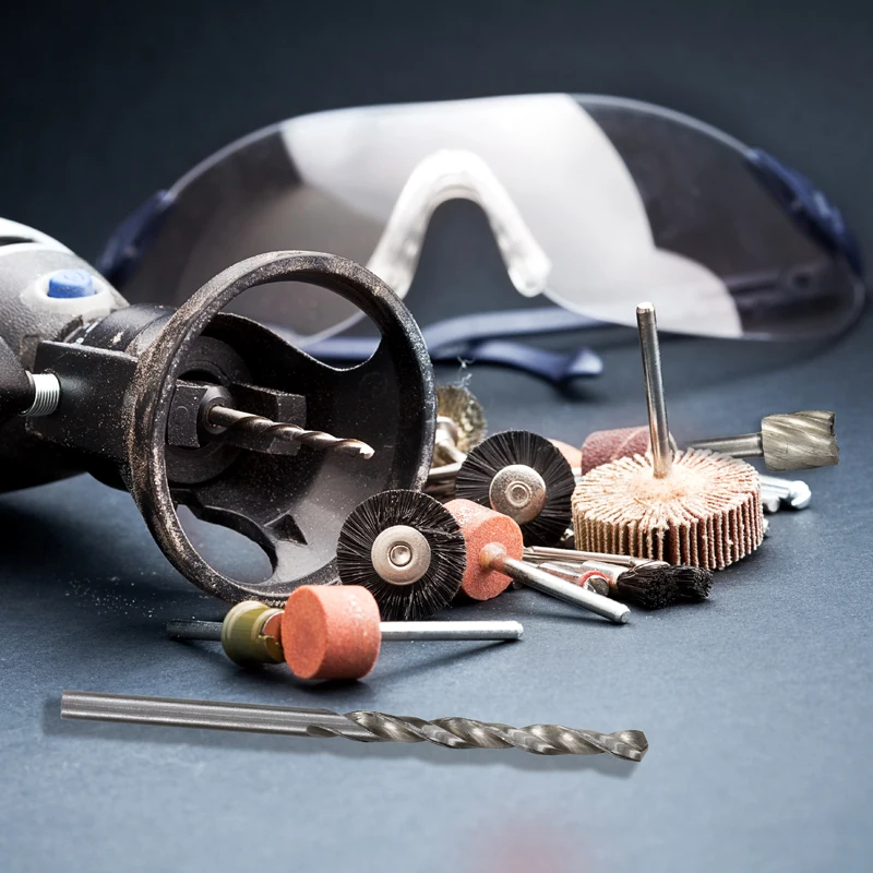 Engraver Abrasive Tools Accessories Rotary Power Tool Set with Twist Drill Bit Mini Chucks Adapter For Dremel | Инструменты