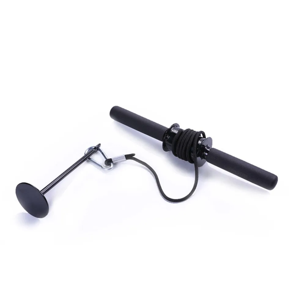 

Forearm Wrist Blaster Roller Trainer Weight Bearing Rope Arms Strength Training Non-slip EVA Handles Builds Flexibility Fitness