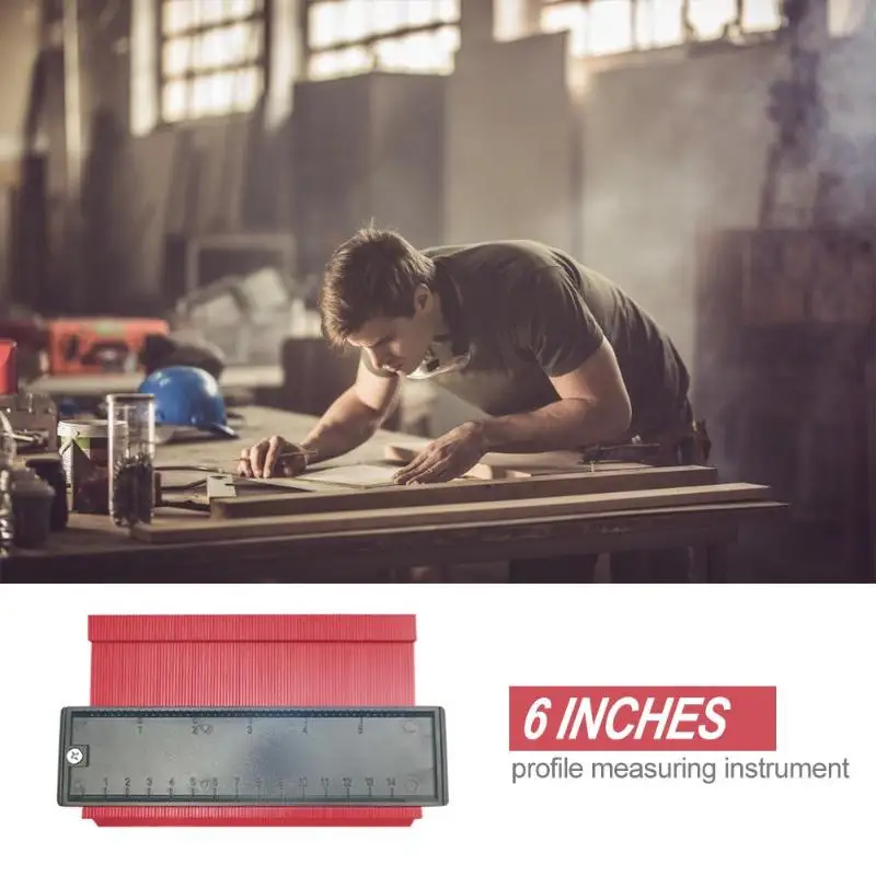 5/6/10 &quotШирина профиль копия датчик контура пластиковый измерительный прибор