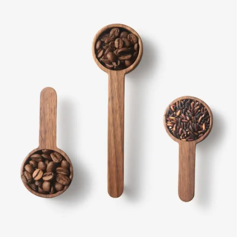 

Hot Sale Coffee Spoon Durable Solid Wood Handle Measuring Spoon For Coffee Shop Tea Shop Western Restaurant Home Cooking Tools