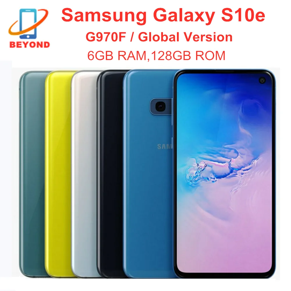 

Samsung Galaxy S10e G970F 6GB RAM 128GB ROM Global Version Octa Core 5.8' NFC Fingerprint Exynos Original Unlocked Mobile Phone