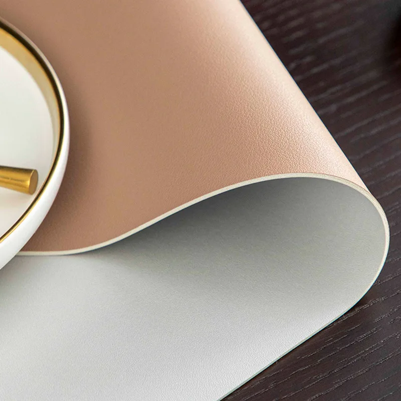 Из искусственной кожи скатерть Индивидуальный размер ПВХ защита для рабочего