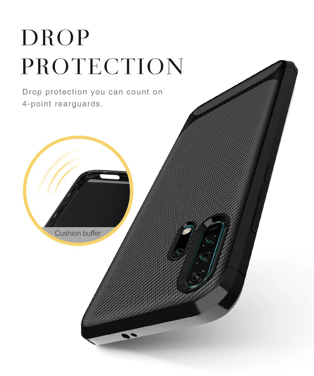 Armor Carbon Fiber Case for iPhone 11 Pro Max XS XR X 6 6s 7 8 Plus Phone Cases PP Soft Super Antishock Capa Coque Cover |
