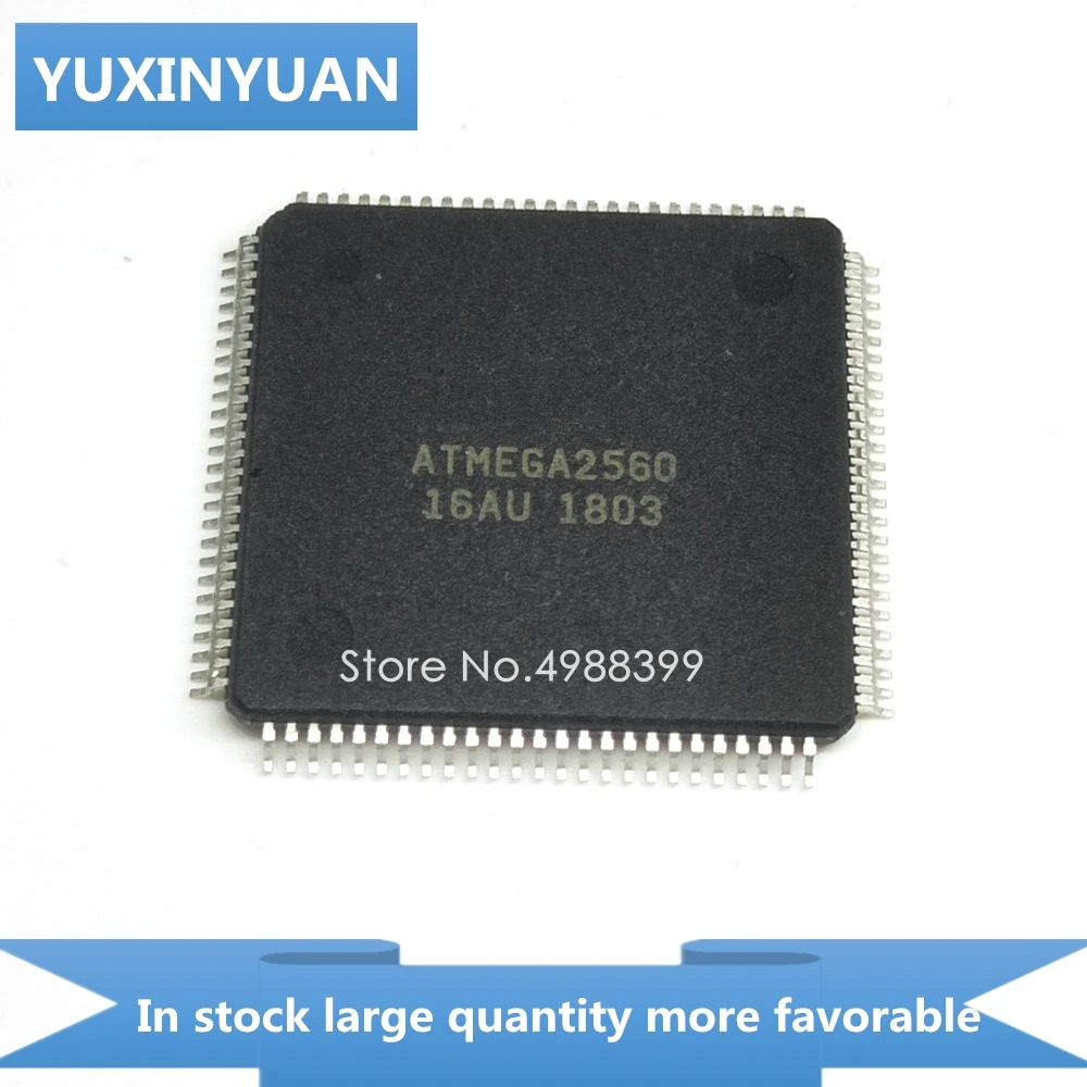 YUXINYUAN 1 шт. ATMEGA2560-16AU AT2560-16AU ATMEGA2560-16 TQFP100 в наличии | Электронные компоненты и