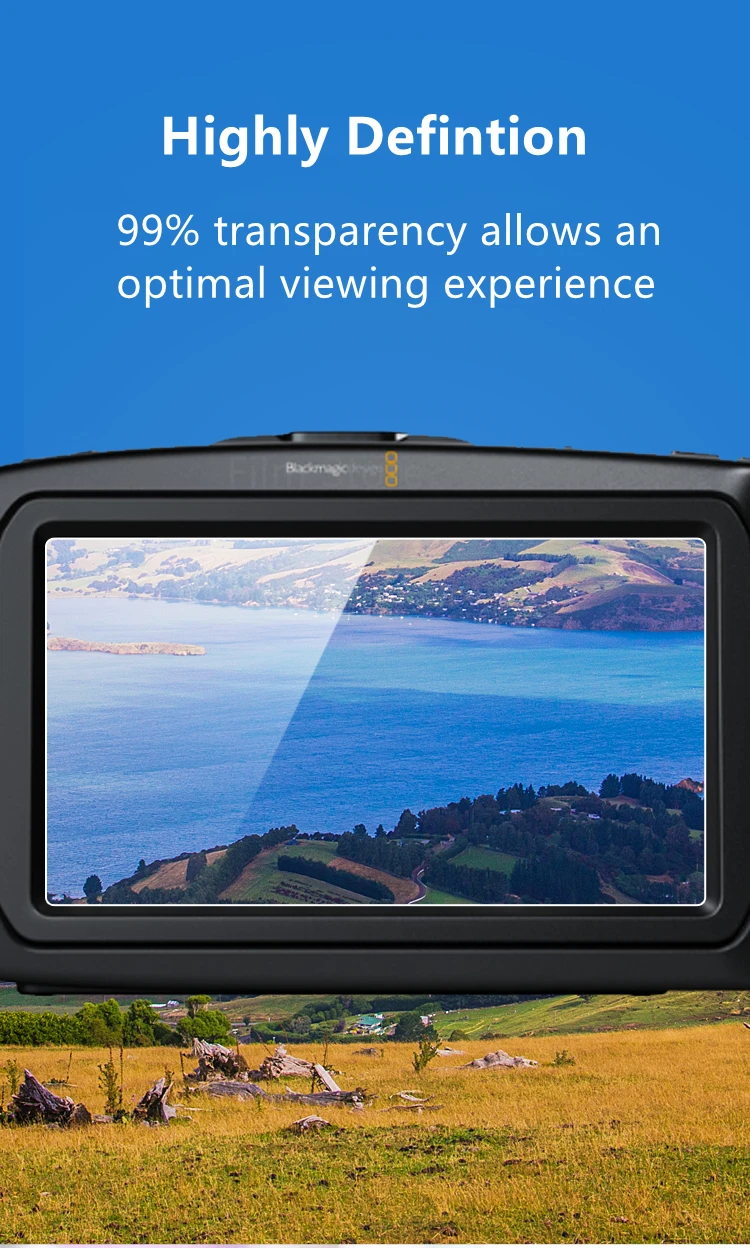 Vidro Temperado, Câmera de Cinema de Bolso, BMPCC, 4K, 6K, Câmera 9H