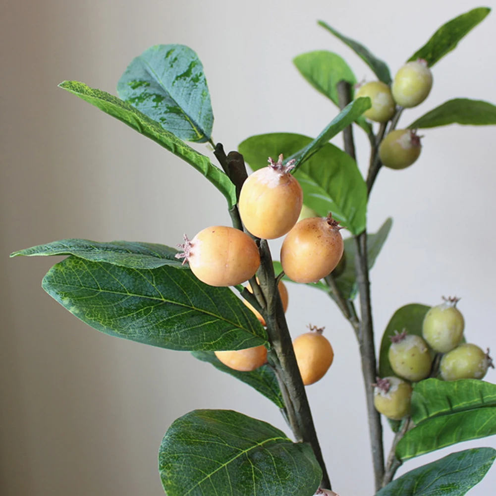Фрукт локвы искусственный цветок фруктовая ветка цветочный орнамент дерево