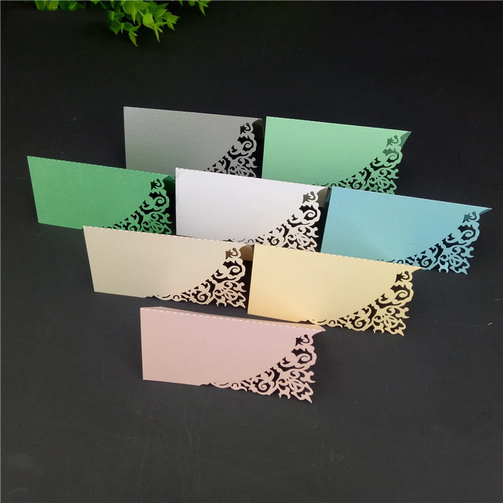 10PCS Guest Name Hollow Cup Card Christmas Partys Location Invitation Wedding Party Decoration Laser Cutting Seat | Дом и сад