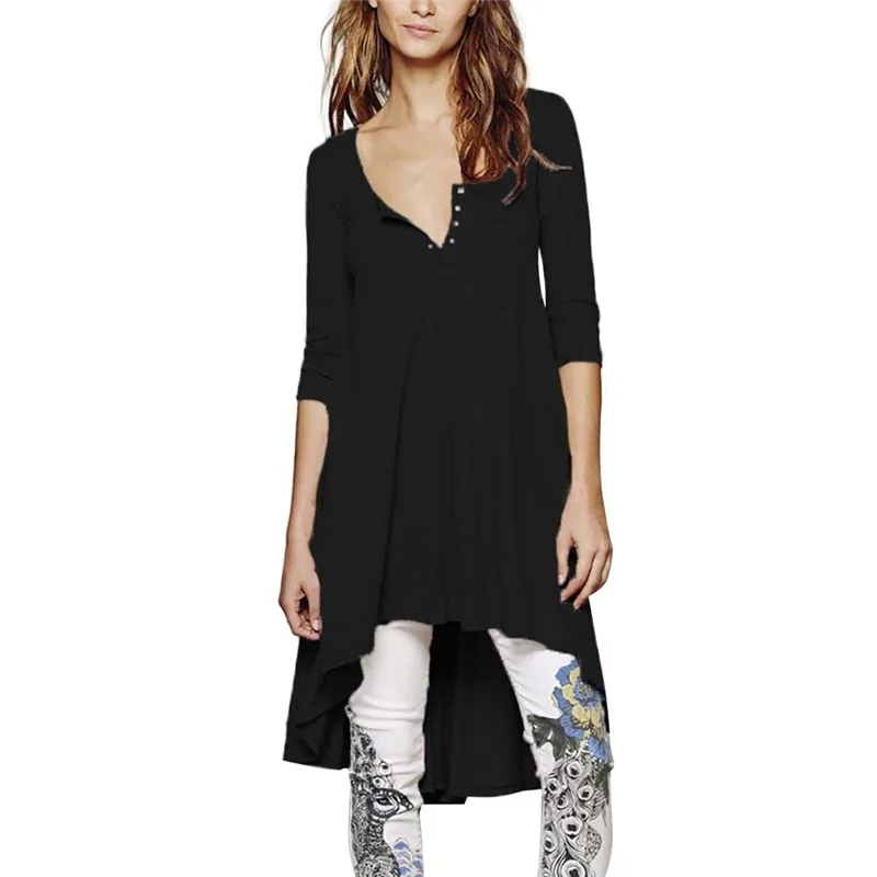 Женское платье для беременных пикантное свободное с асимметричным подолом