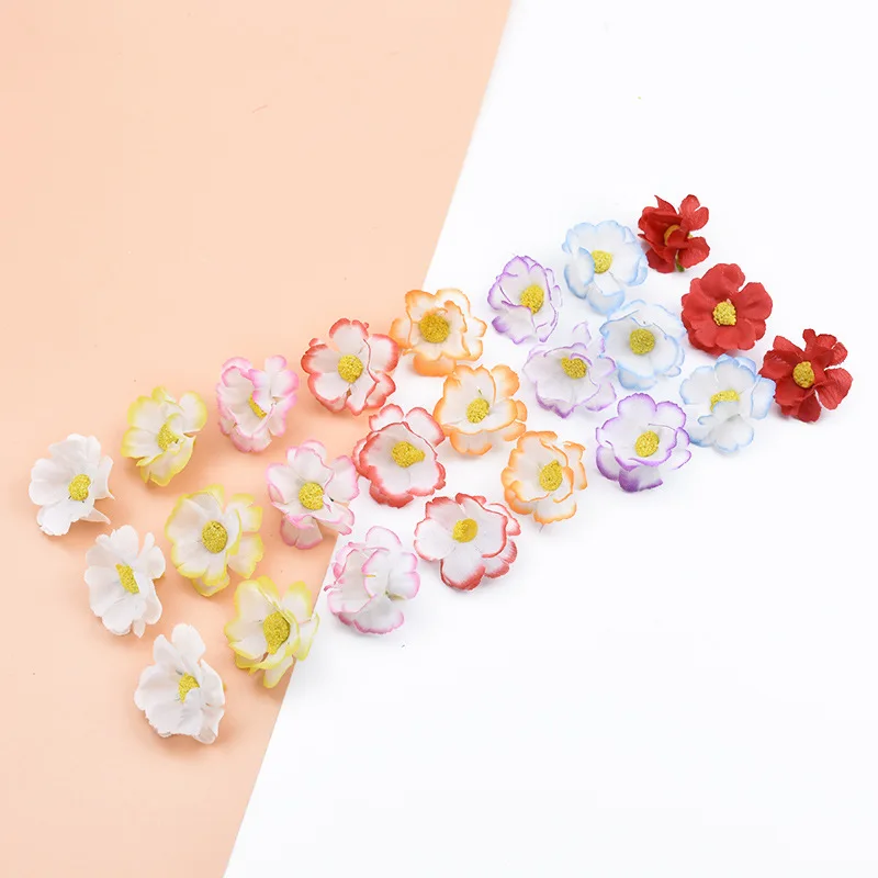 50 шт. искусственная шелковая Маргаритка тычинки DIY искусственный мини цветок с