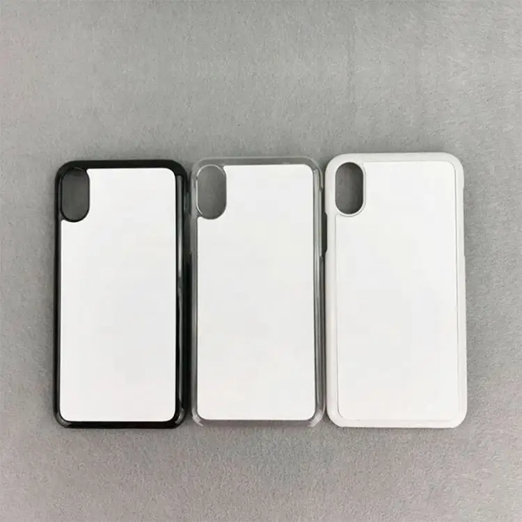 

Fashion sublimation blanks black white transparent phone case for iPhone X, iPhone XS