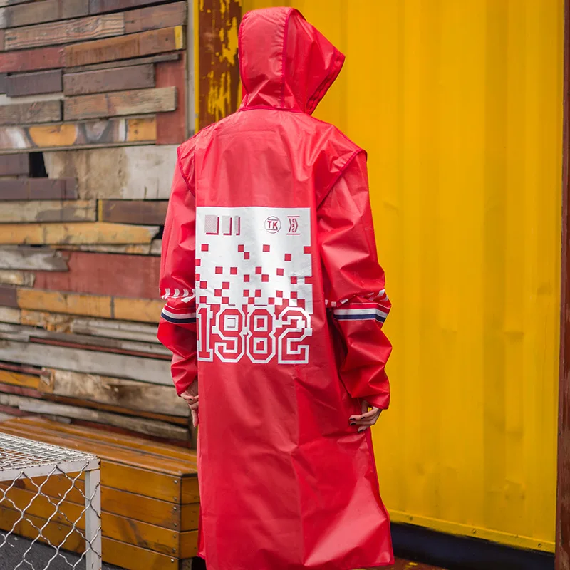 Женский и мужской дождевик Yuding непромокаемое пончо унисекс с принтом букв