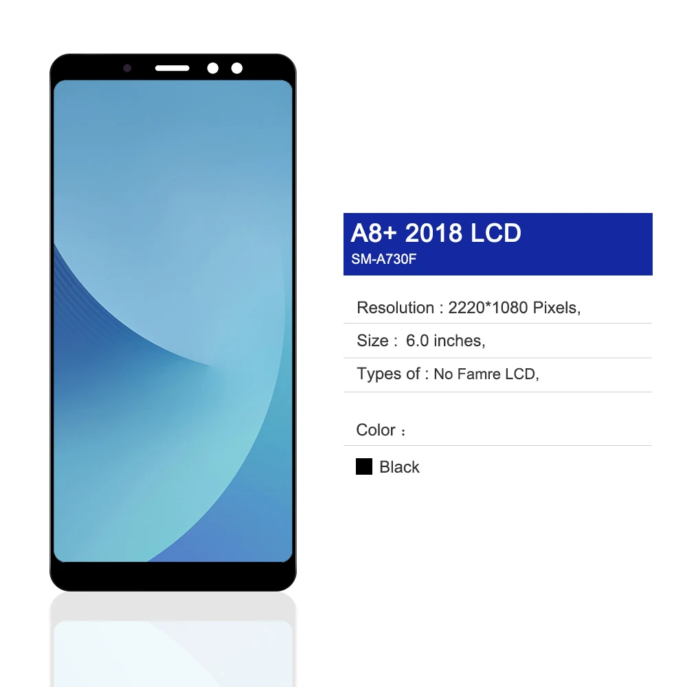 ЖК-дисплей Super AMOLED 6 0 ''для Samsung A8 plus 2018 A730 A730F дисплей с сенсорным экраном и