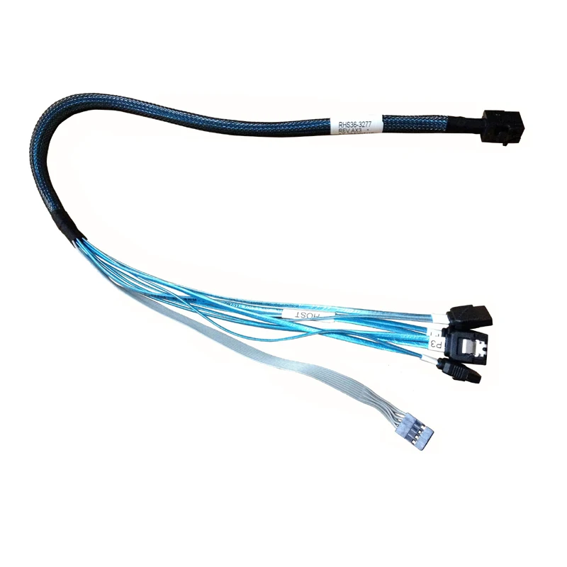 Новый SFF8643 к 4SATA кабель для вентилятора 45 см внутренний HD Mini SAS SATA Обратный с 4