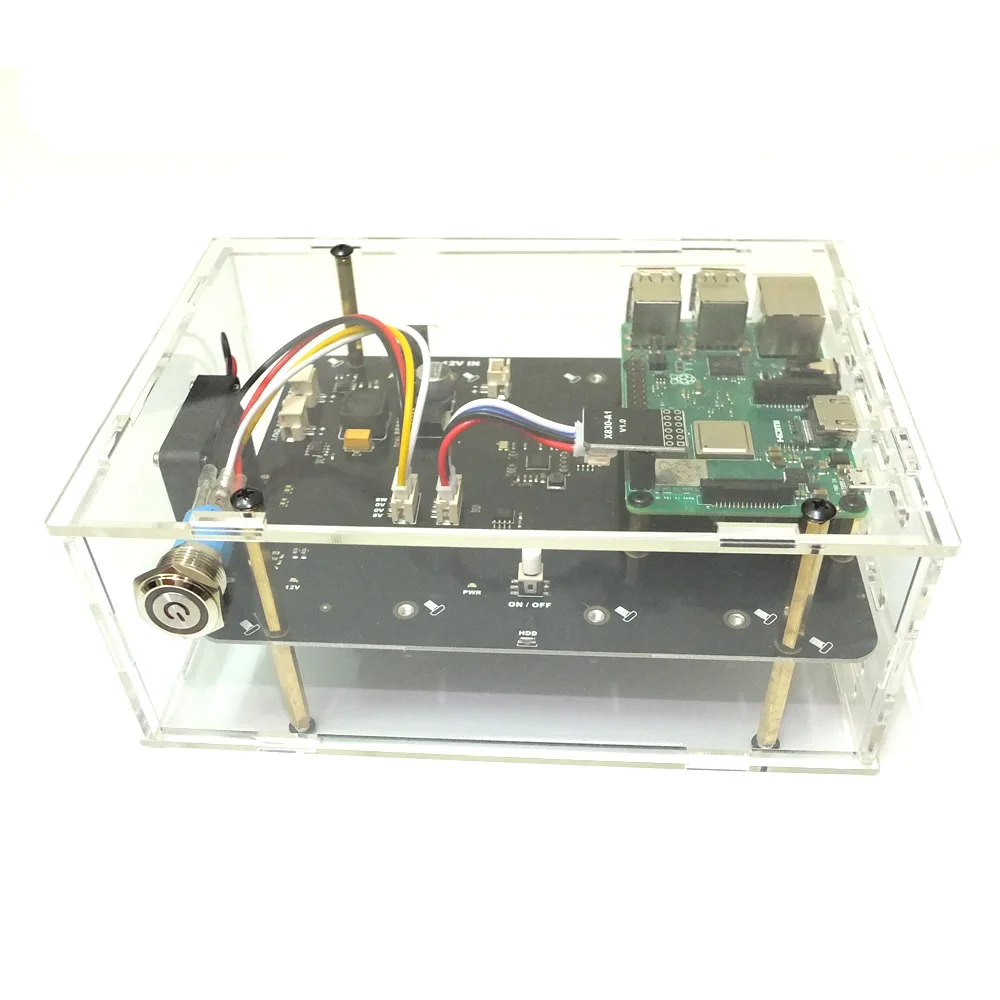 Плата расширения Raspberry Pi 2 3 B + Plus/3B X830 V2.0 HDD с функцией отключения Veilig 5 &quotSATA Opslag Module