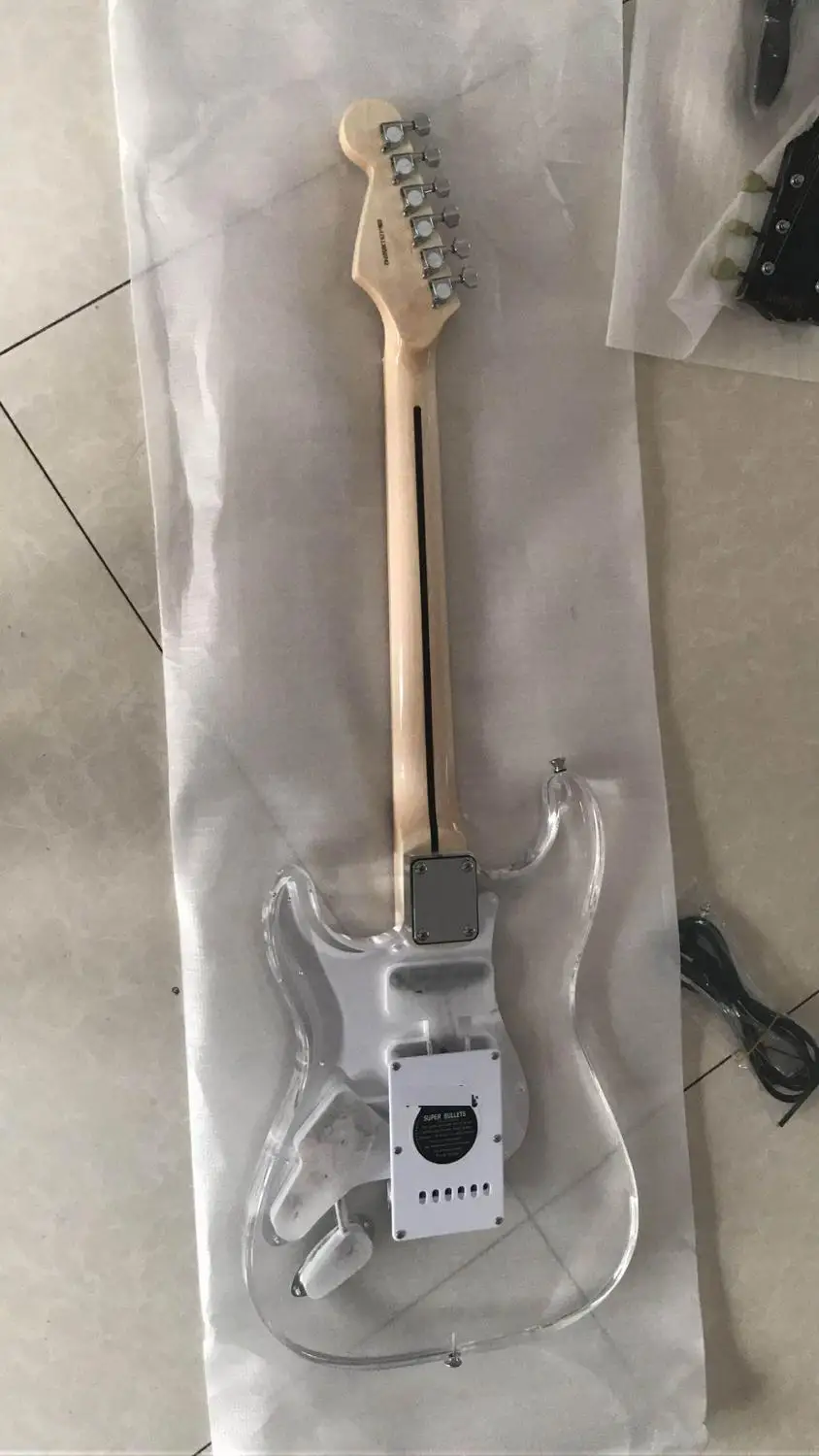 Оптовая продажа гитара электрогитара модель STR корпус из оргстекла высшего