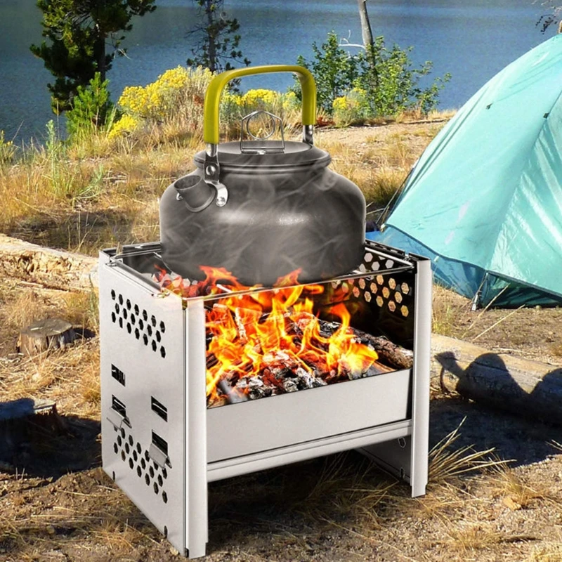 

Портативная Складная печи для кемпинга, из нержавеющей стали