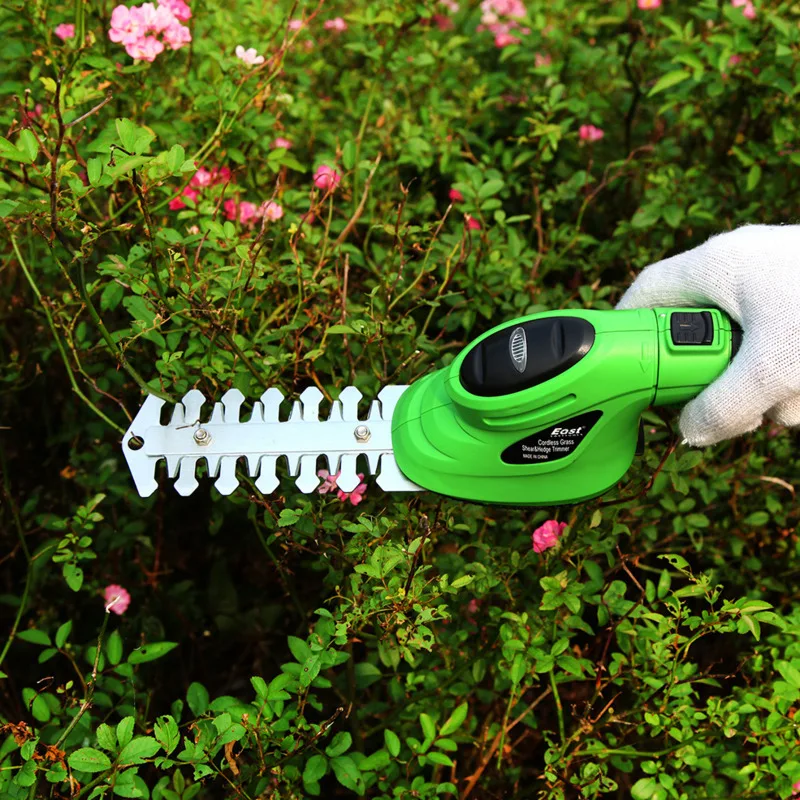 3.6V Li-Ion Cordless Electric Hedge Trimmer Grass Cutter Mini Lawn Mower Rechargeable Battery Garden Tool