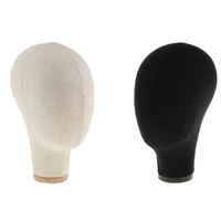 mannequin canvas block head wig making toupee display style dry dye model with mount hole for home shop barbershop use