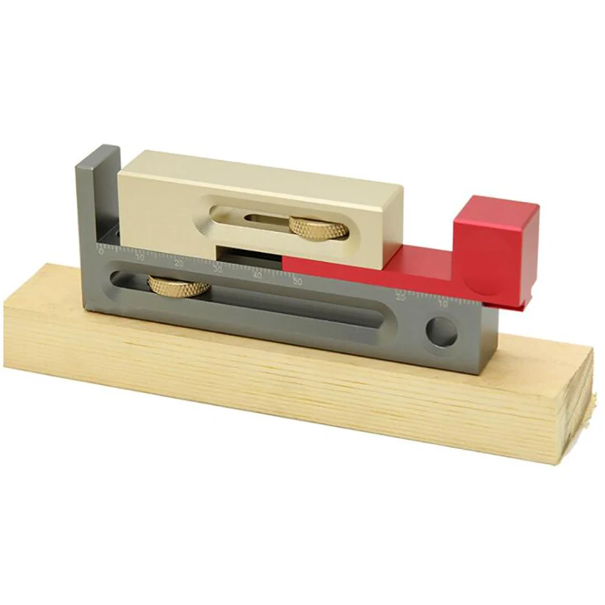 Saw Slot Regulator Table Saw Slot Adjuster Movable Measuring Block Mortise Tenonmaker Length Compensation Route Table Set Up