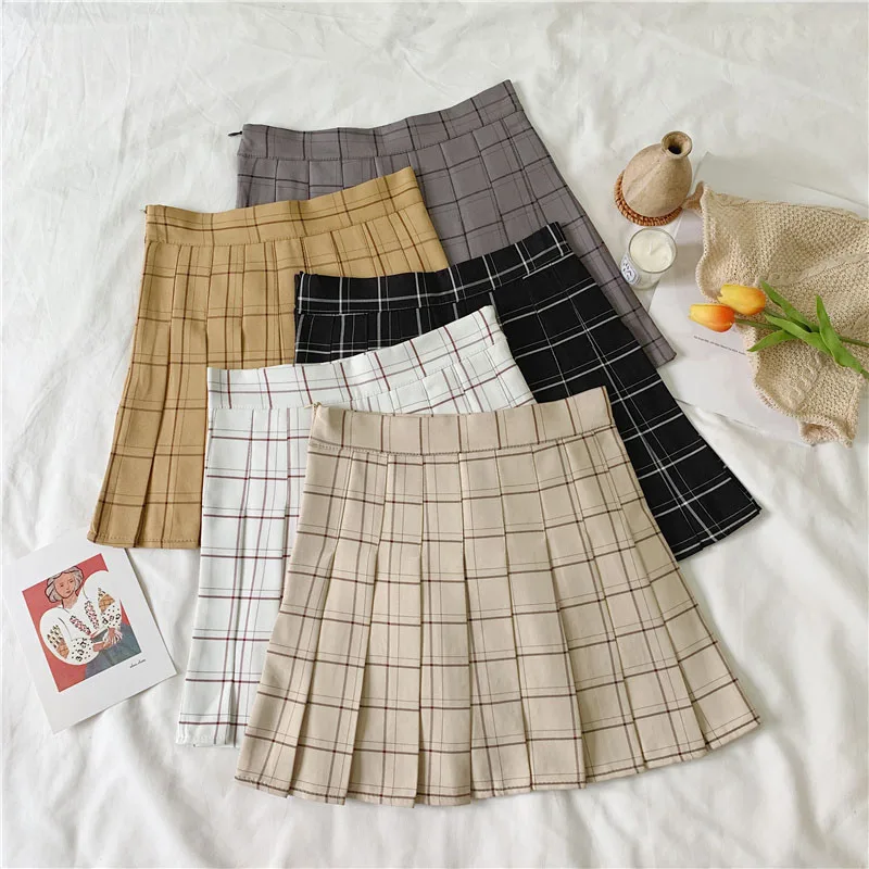 Юбка женская плиссированная с завышенной талией модная мини юбка для косплея в