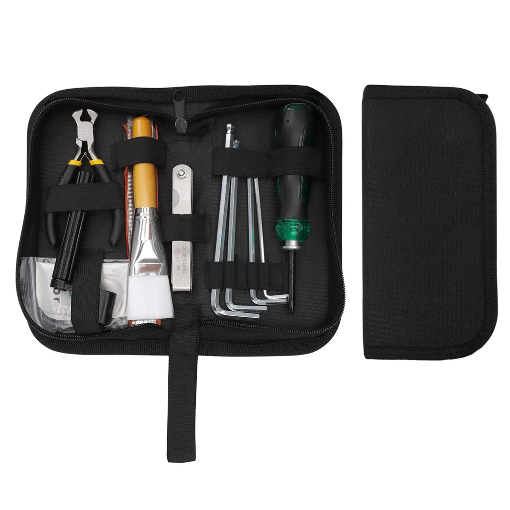 

12pcs/set Guitar Repair Tools Kit for String String Action Ruler Hex Wrench Guitar Parts