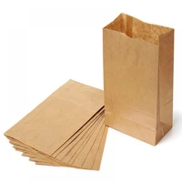 510pcs vogue kraft brown gift delicious yummy food candy envelope bag wedding party cookies wrap treat brown paper clutch bag