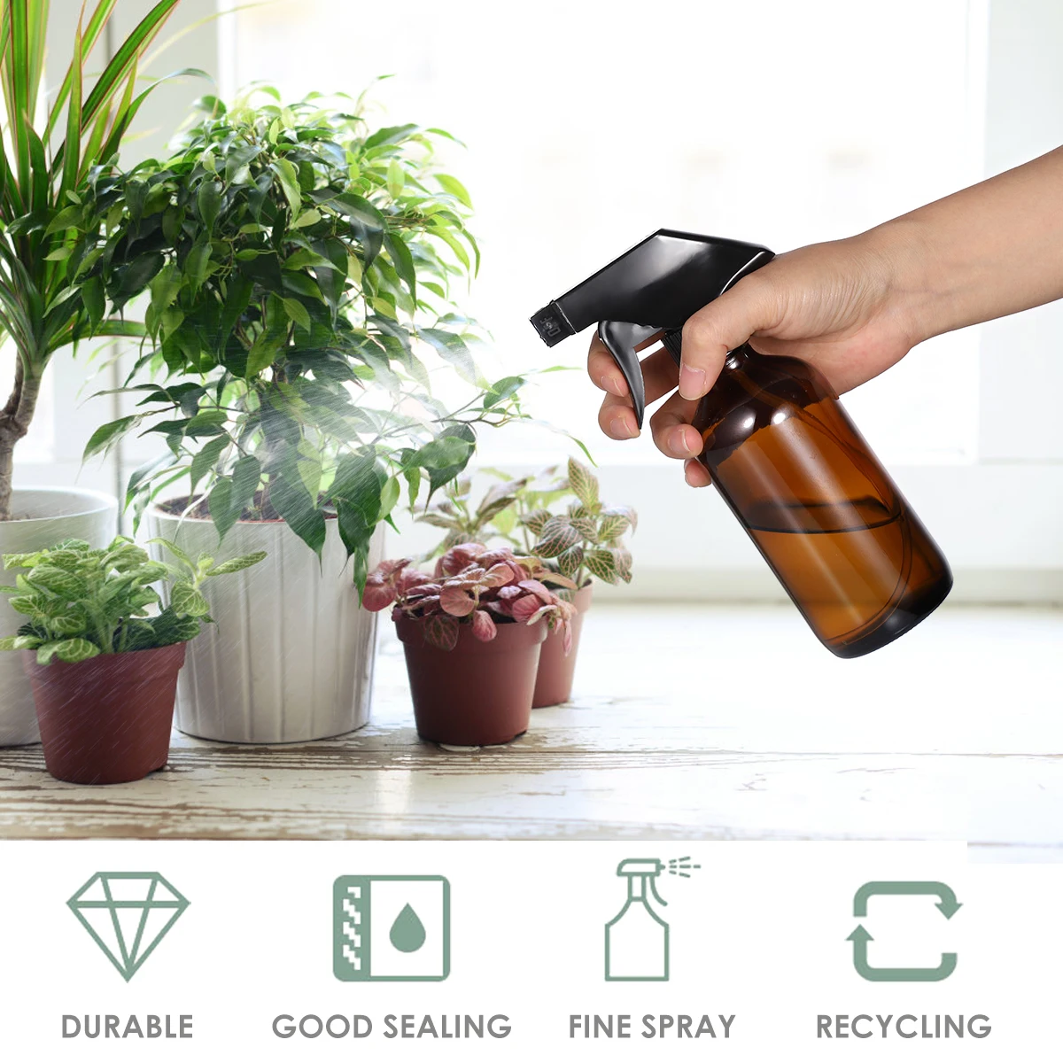 Стеклянные флаконы распылители 250 мл портативный многоразовый контейнер прочный