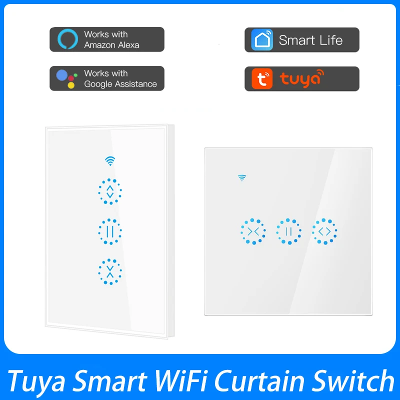 

Переключатель для штор Tuya с Wi-Fi и управлением голосом, для умного дома