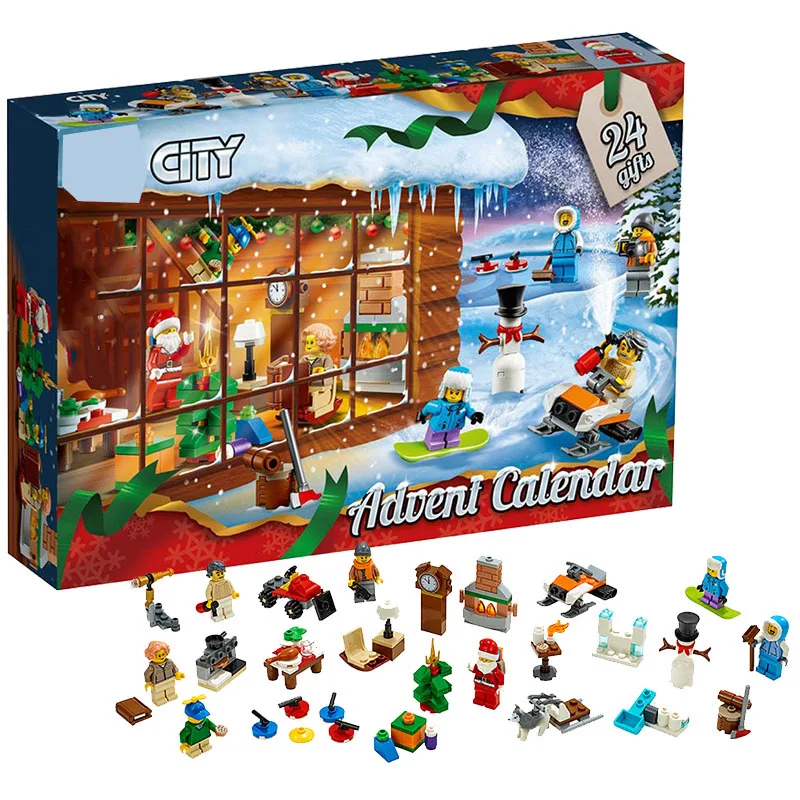 

New Friends Advent Calendar Star Space Warsing City Christmas Toys Gift For Children Building Block Bricks