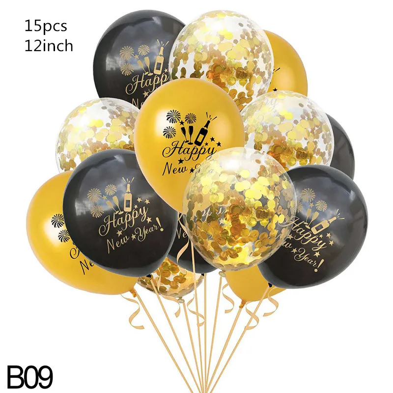 A09 32inch Number Foil Balloon Gold/silver Digit Helium Baloons Happy New Year Christmas Party Decor Globos DIY Home Ornaments - Цвет: A09