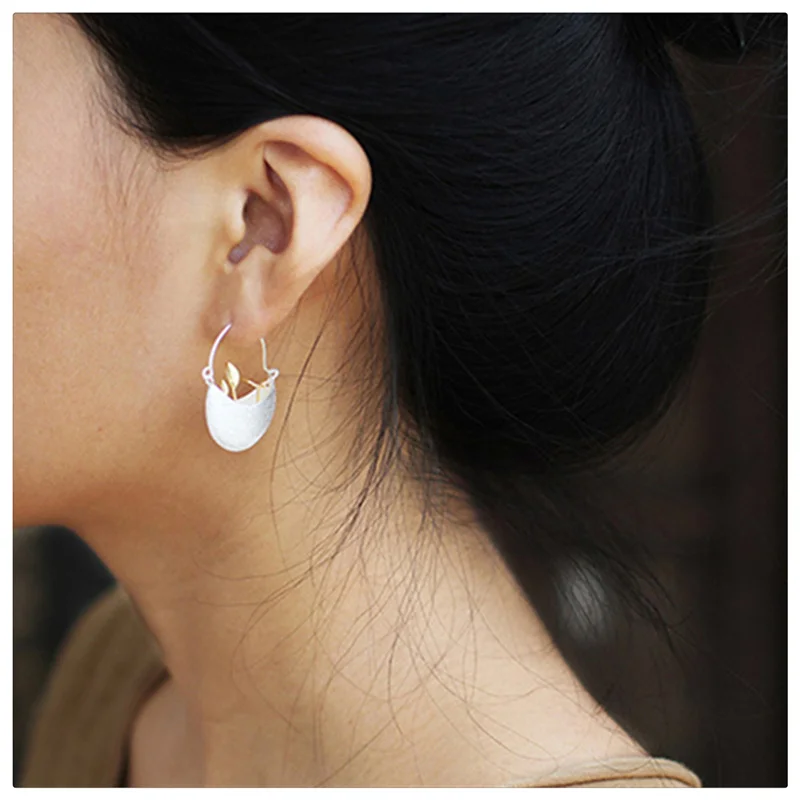 Женские серьги подвески Мой маленький сад из серебра 925 пробы|earrings for|dropping earrings for