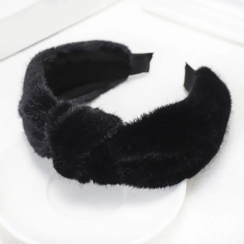 

Fashion Faux Fur Headband For Women Thicken Plush Wide Hair Hoop Autumn Winter Warm Hair Bands For Girls New Hair Accessories