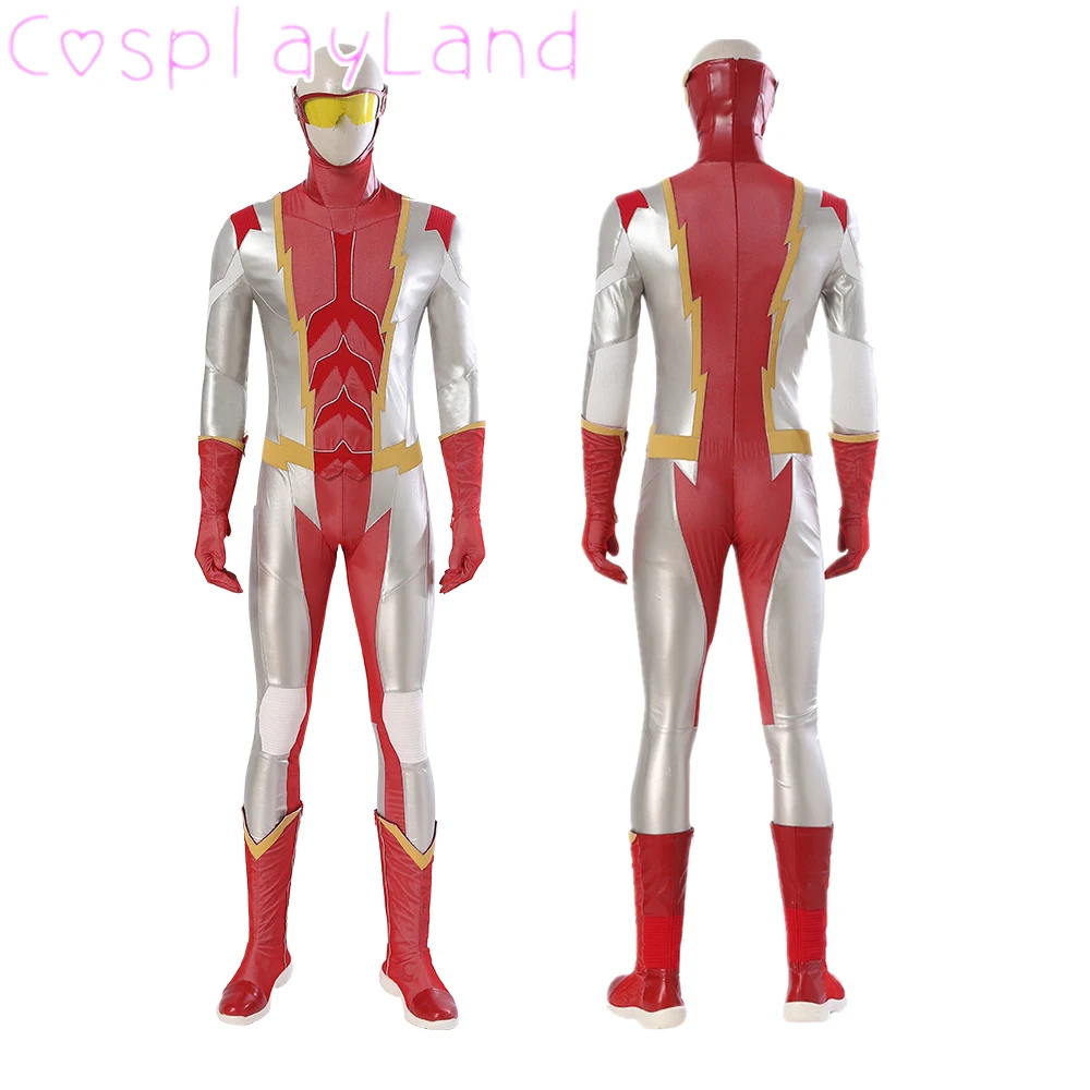 The Flash Season 7 Barry Allen Cosplay Costume Outfit Flash Jumpsuit Halloween Carnival Party Adult Uniform Boots Custom Made movie rocketman cosplay costume elton john baseball sequins uniform cap jumpsuit outfit adult men halloween costumes