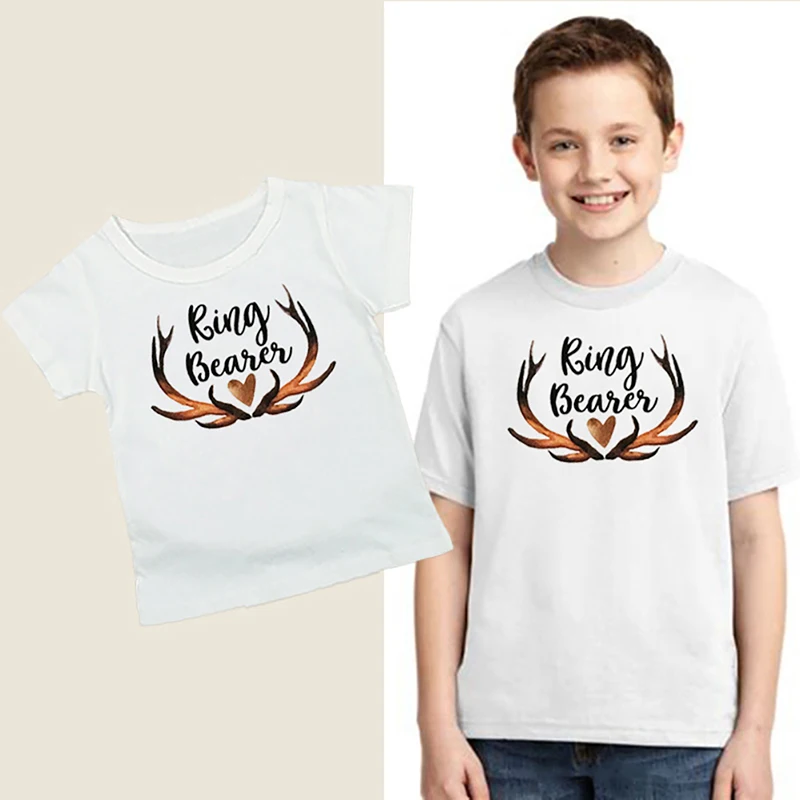 

1Pcs HOT Children's T-shirt round neck soft and comfortable short-sleeved white fashion simple T-shirt