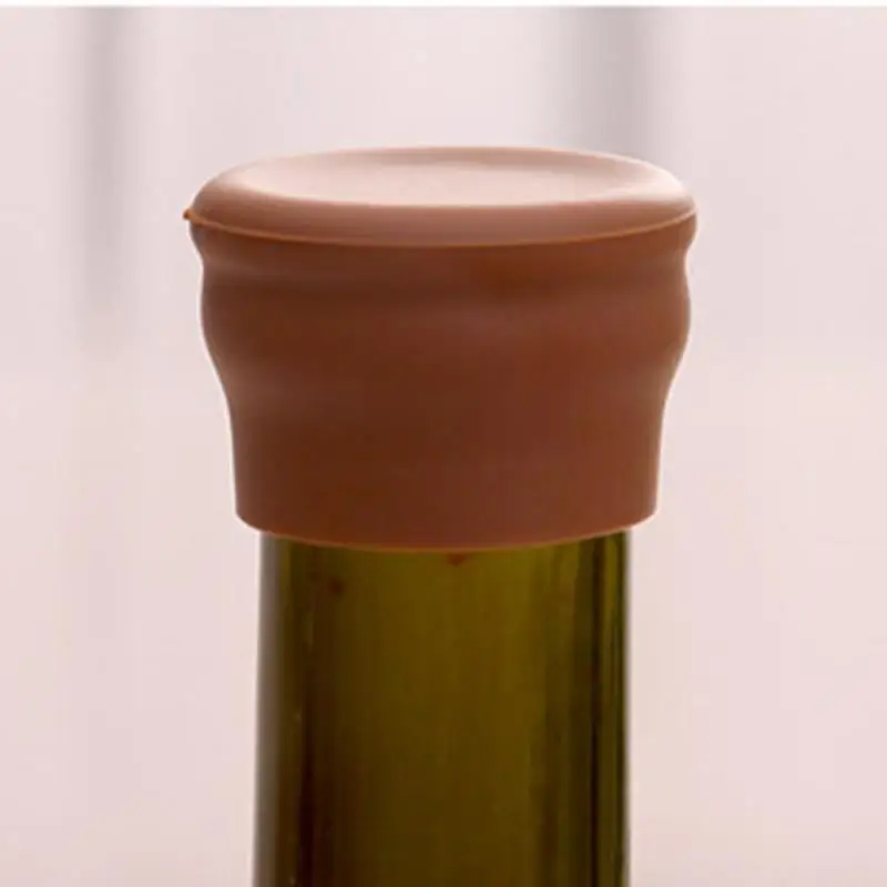 1PCS Silicone Wine Stopper Leak Free Bottle Cap Fresh Keeping Sealers Beer Beverage For Bar Kitchen Dining Accessories | Дом и сад