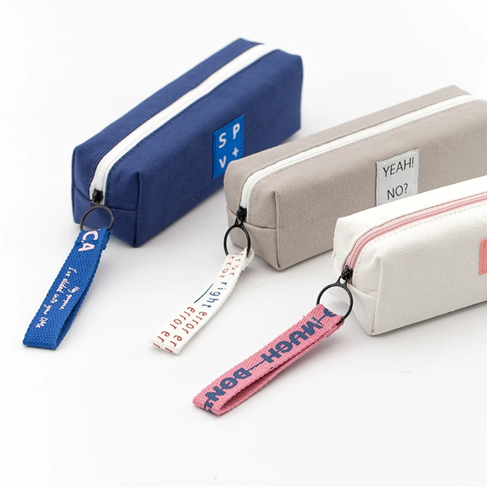 Творческий Карандаш Чехол простой дизайн Стиль застежки молнии сумки подставки