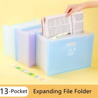 13 pockets expanding file folder for documents portable desk organizer letter a4 paper accordion document organize office supply