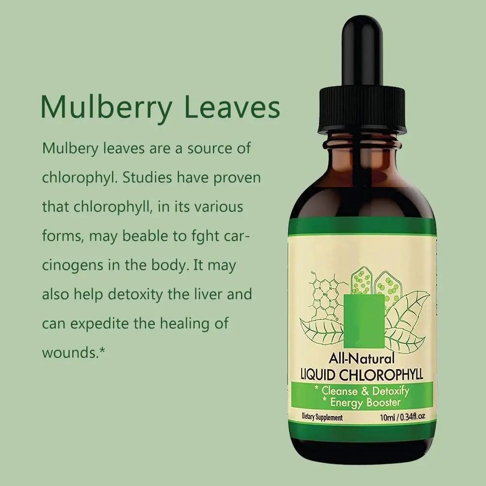 10 мл жидкие капли хлорофилла полностью натуральный концентрат Усилитель энергии