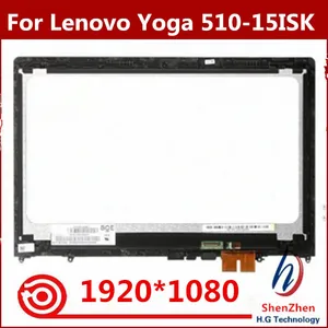 15 6 inch laptop lcd led display touch screen for lenovo yoga 510 15isk flex4 1580 yoga 510 15 lcd assembly free global shipping