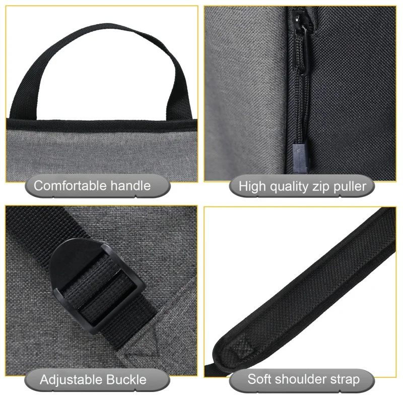 

Yoga Mat Bag Canvas Zipper Waterproof Yoga Storage Bag Fitness Sports Bag Diagonal Travel Black Bag