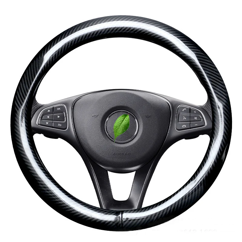 

For Bugatti Car Steering Wheel Cover Whole Carbon Fiber Grip Cover Non-slip Car Goods wear-resistant Auto Accessories
