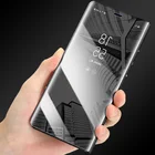Зеркальные умные флип-Чехлы для Samsung Galaxy A7 2018 A8 A9 A6 J4 J6 S8 S9 Plus J8 A600 J2 Core A5 J3 J5 J7 Neo S7 Edge