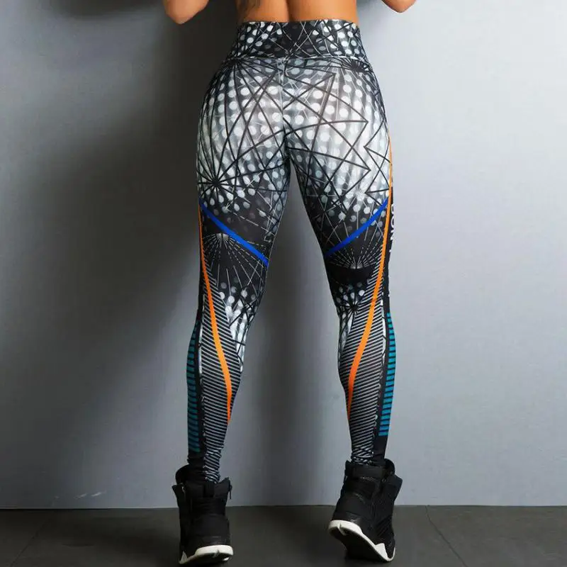 

Women's Digital Printed Fitness Sports Leggings Hip-up High Waist